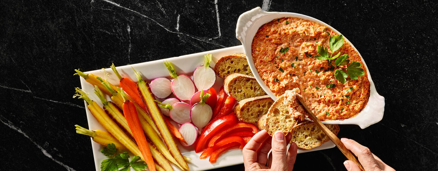 Artichoke & Red Pepper Dip - Reese® Specialty Foods