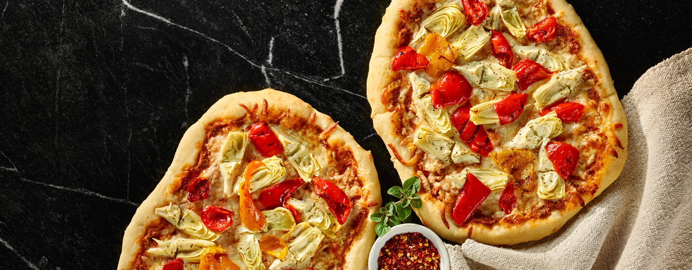 Artichoke & Sun Dried Tomato Pesto Pizza