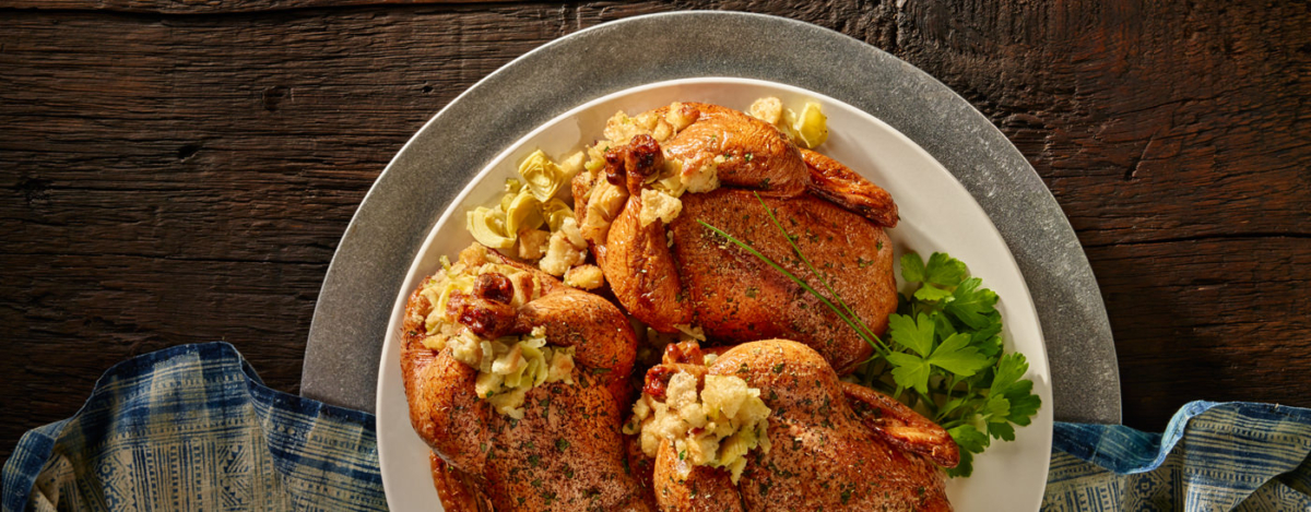 Herb-Rubbed Cornish Hens