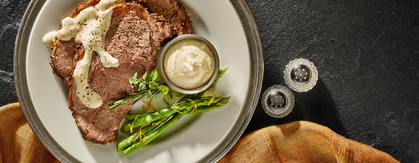 Prime Rib with Creamy DijonHorseradish