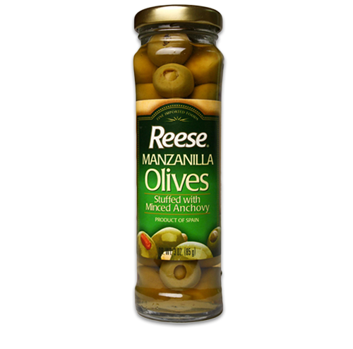 Manzanilla Placed Olives Stuffed with Anchovy