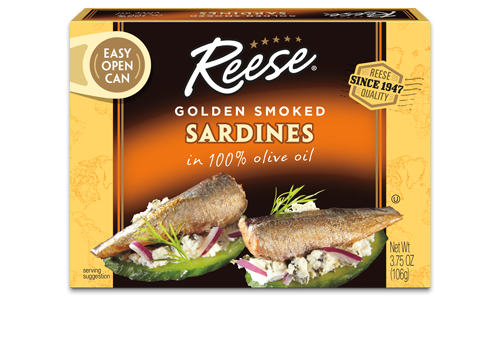 Golden Smoked Sardines in Olive Oil