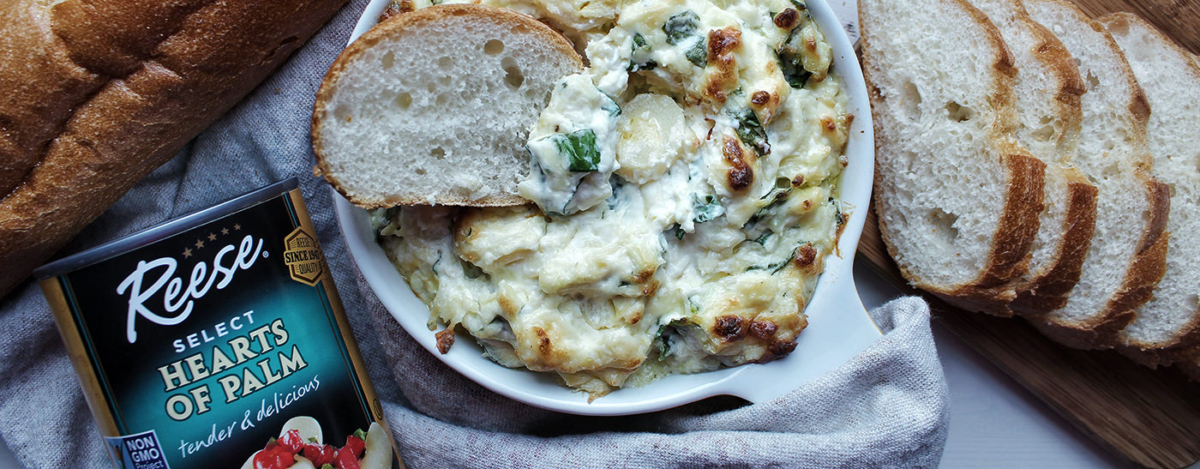 Hearts Of Palm Dip With Gruyere And Spinach