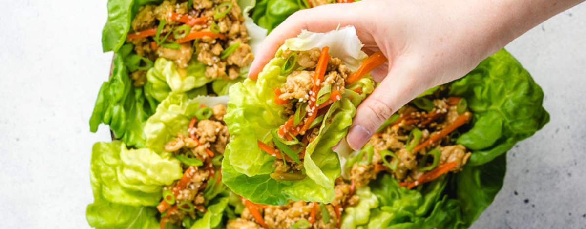 Chicken and Water Chestnut Lettuce Wraps