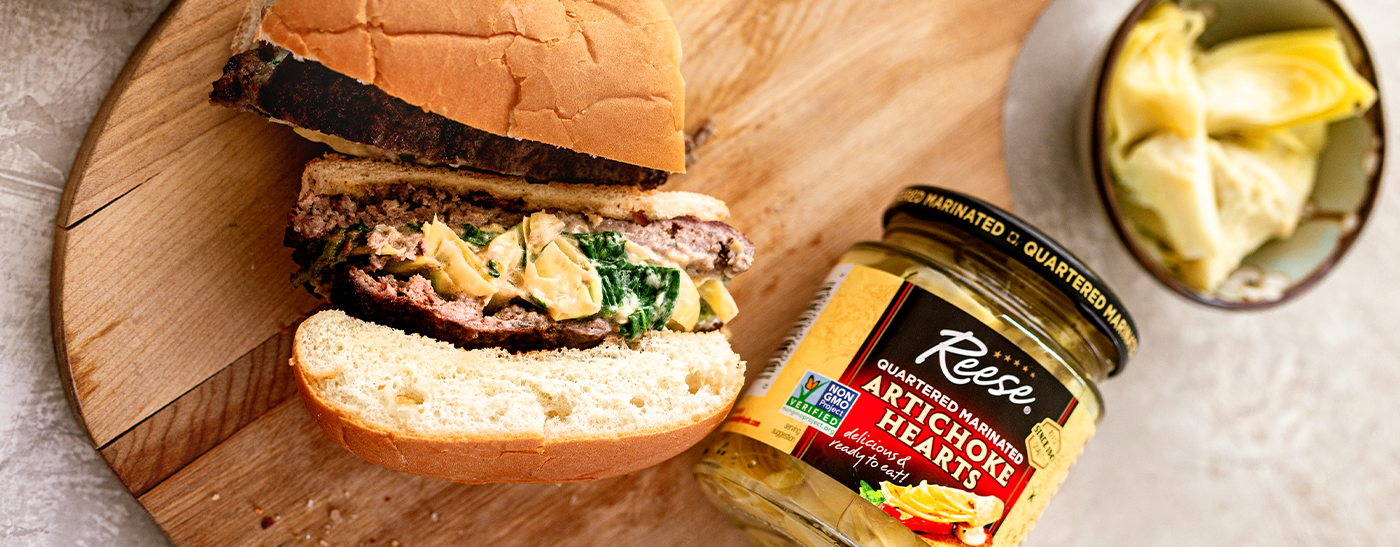 Spinach & Artichoke Burgers - Reese® Specialty Foods