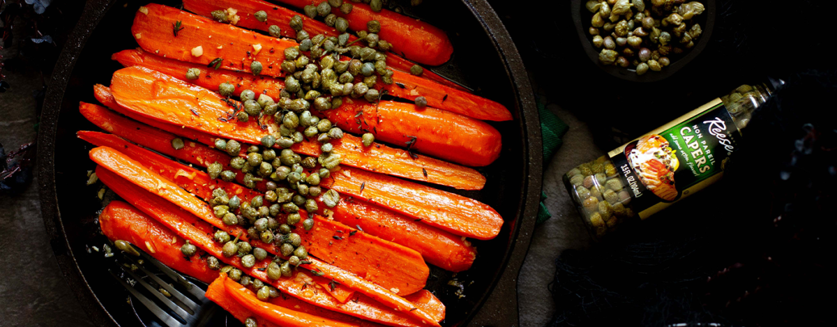 Brasied Carrots with Capers
