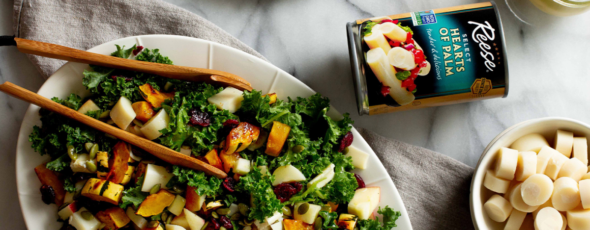 Kale Salad with Hearts of Palm