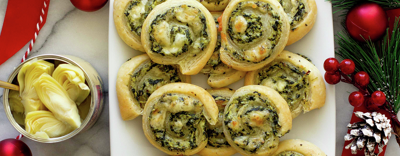 Spinach & Artichoke Pinwheels - Reese® Specialty Foods