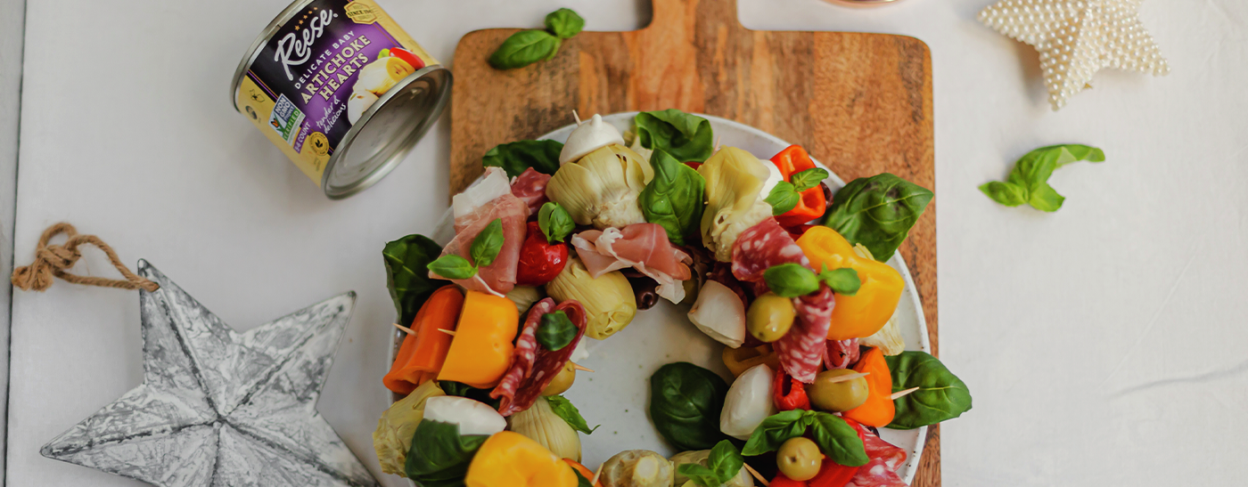 Antipasto Skewers Wreath - Reese® Specialty Foods