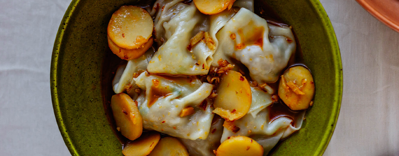 Spicy Pork Wontons in Chili Broth - Reese® Specialty Foods