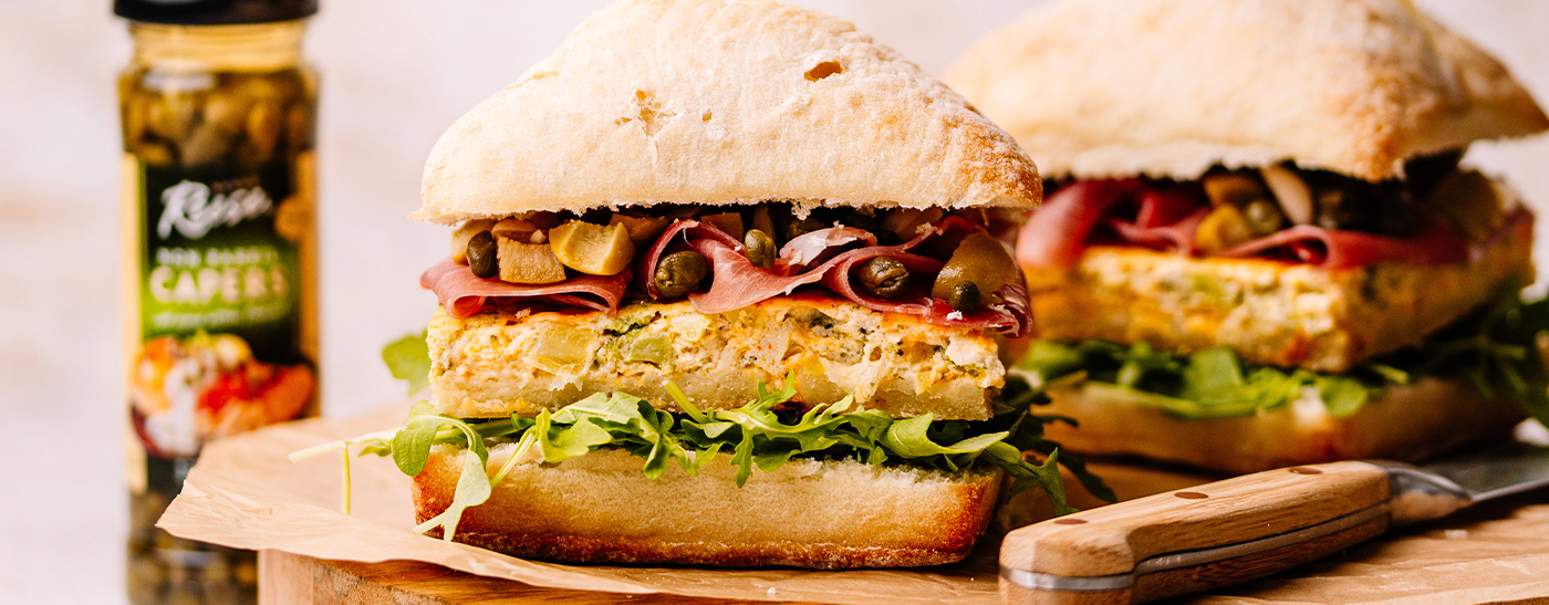 Caper Frittata Sandwiches - Reese® Specialty Foods