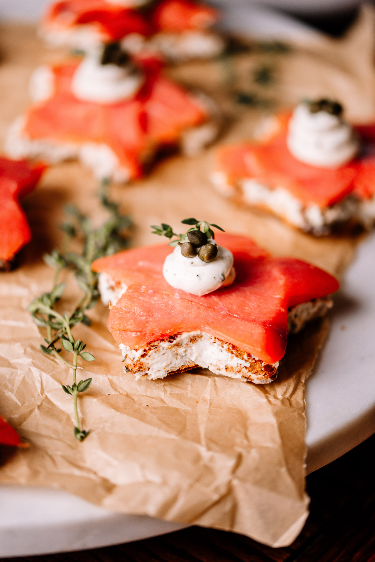 Salmon Star Toasts