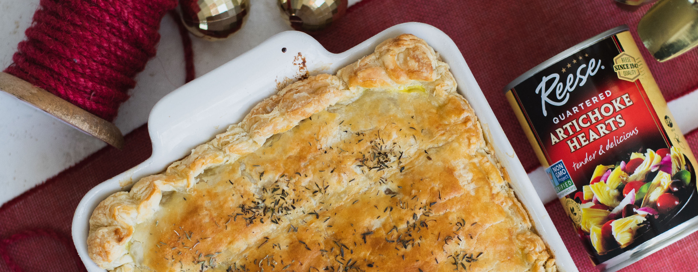 Spinach Artichoke Chicken Pot Pie Reese Specialty Foods