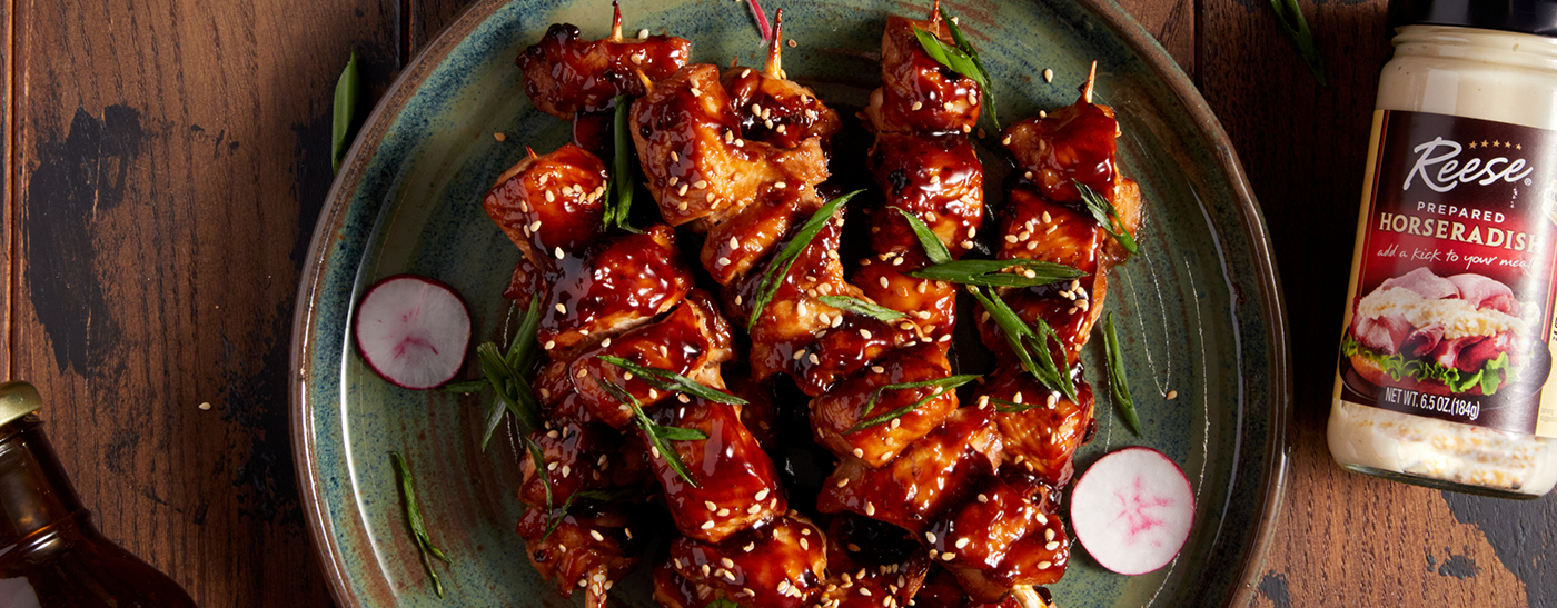 Sesame Oil Chicken Skewers - Reese® Specialty Foods