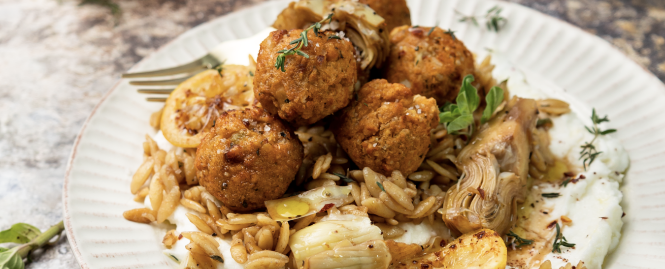 Lemon Butter Artichoke Orzo Salad - Reese® Specialty Foods