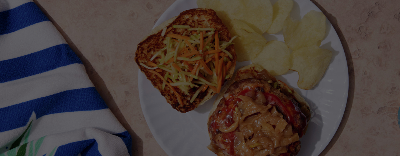 Asian-Inspired Burgers with Hoisin Ketchup