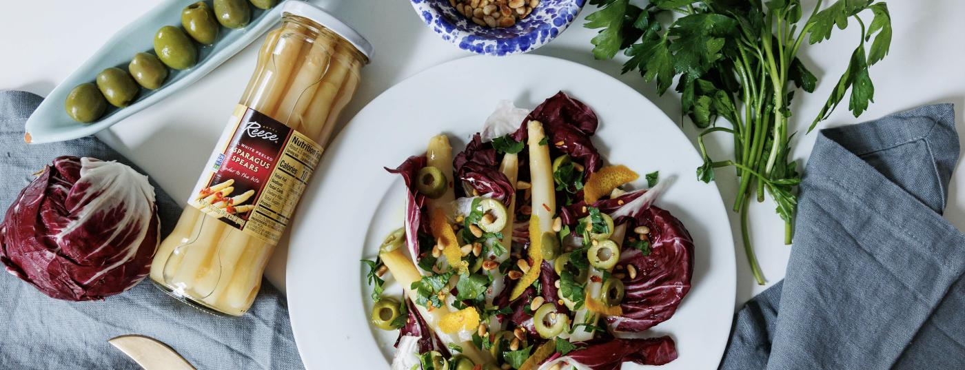 Radicchio White Asparagus Salad - Reese® Specialty Foods