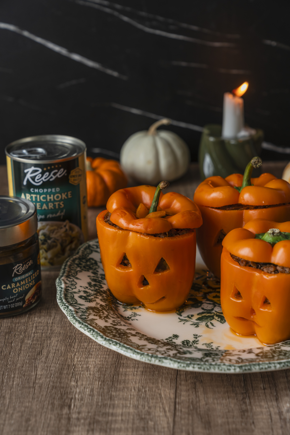 Stuffed Pumpkin Bell Peppers