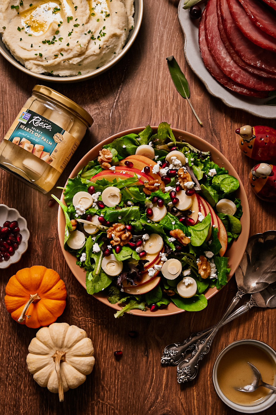 Hearts of Palm Harvest Salad with Maple Vinaigrette
