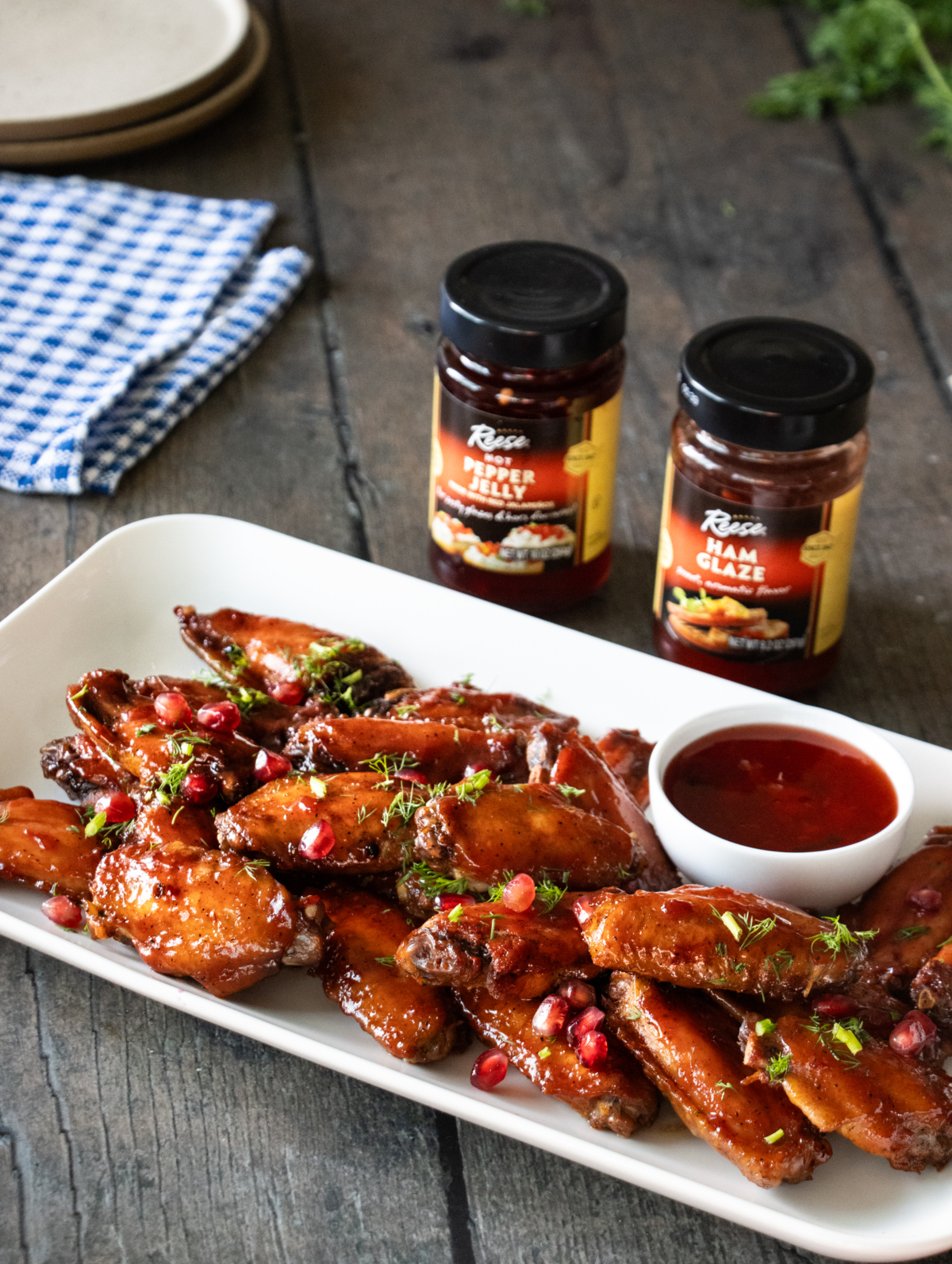 Ham Glaze and Hot Pepper Jelly Glazed Wings