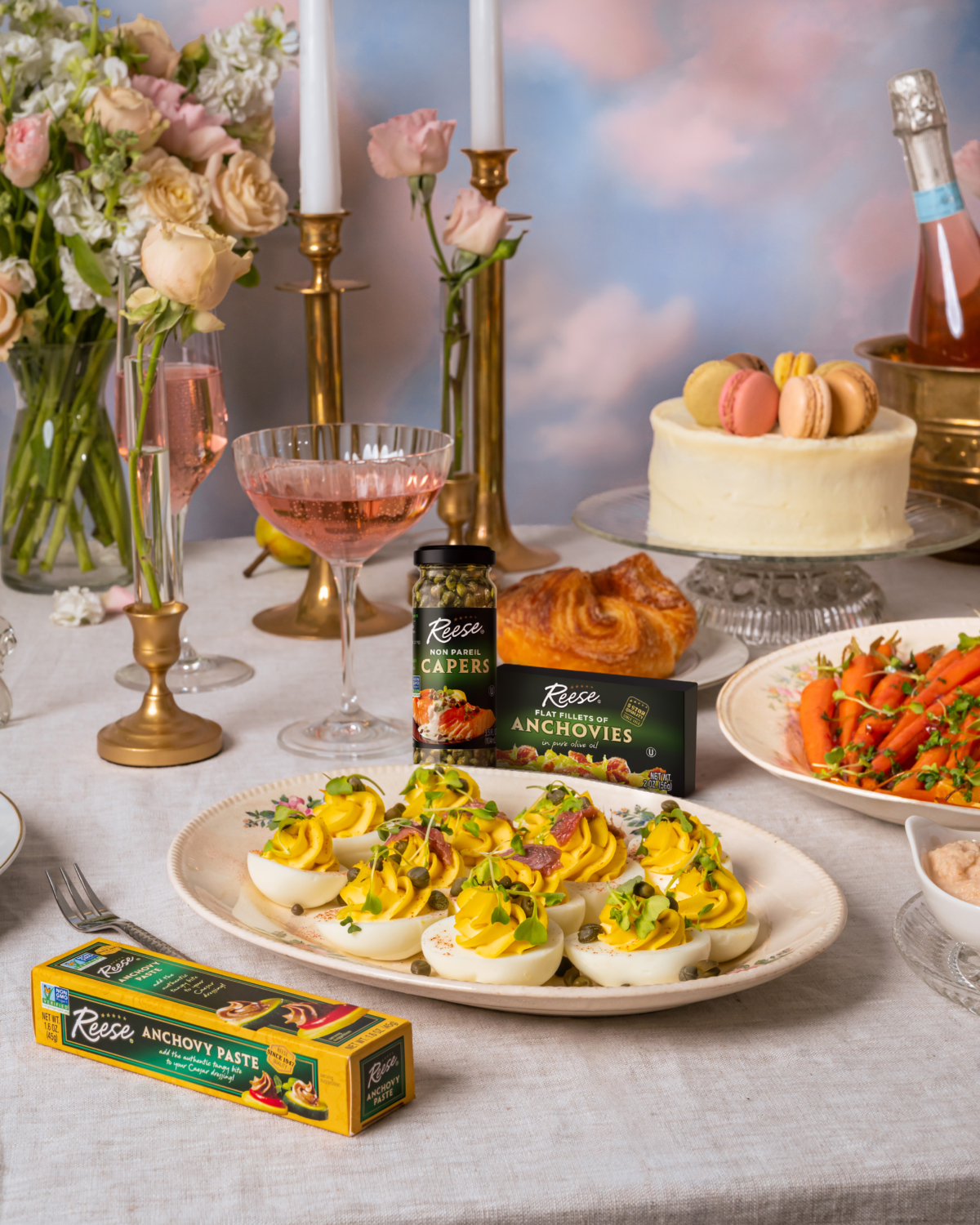 Anchovy-Caper Deviled Eggs