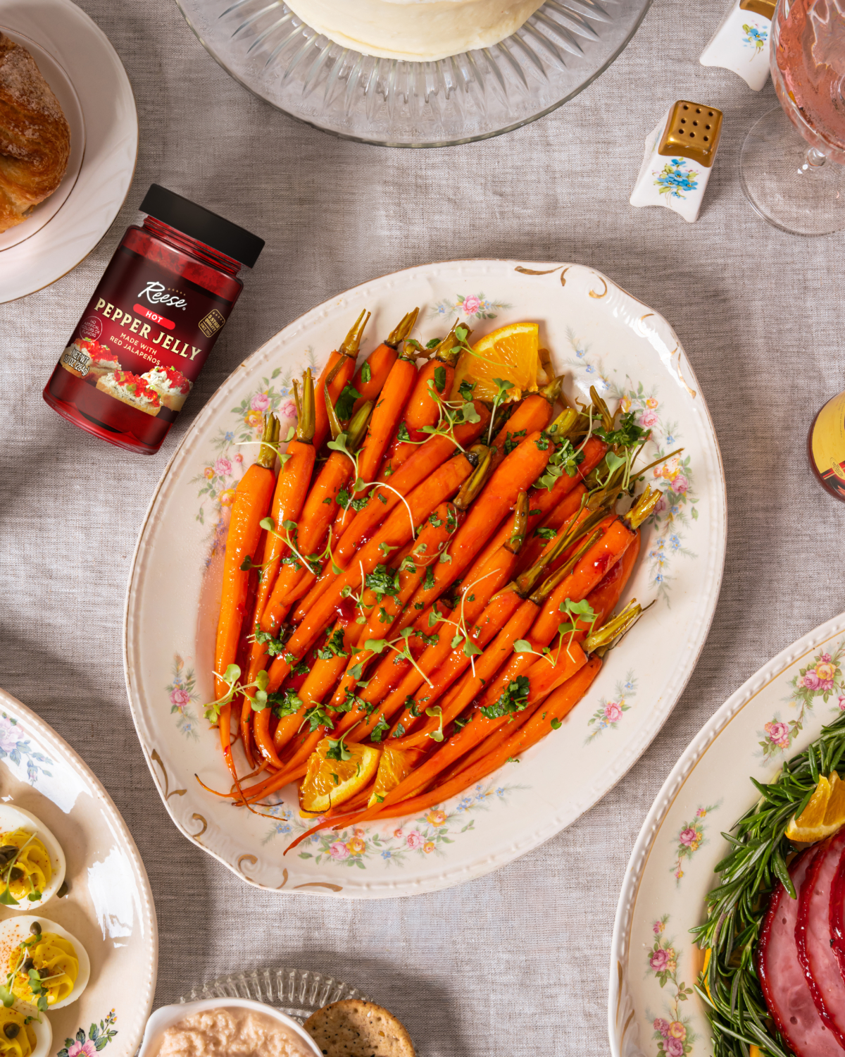 Hot Pepper Jelly Glazed Carrots