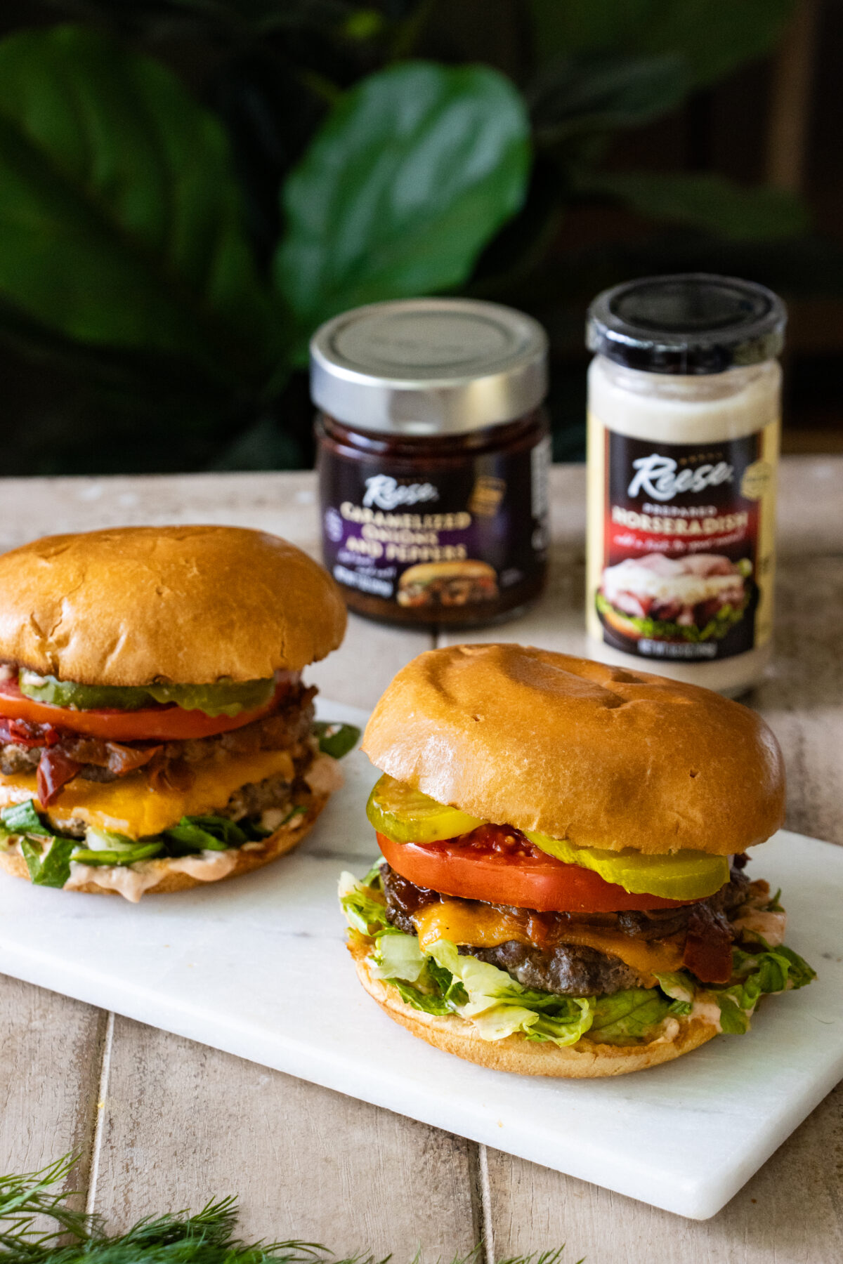 Horseradish Smash Burgers