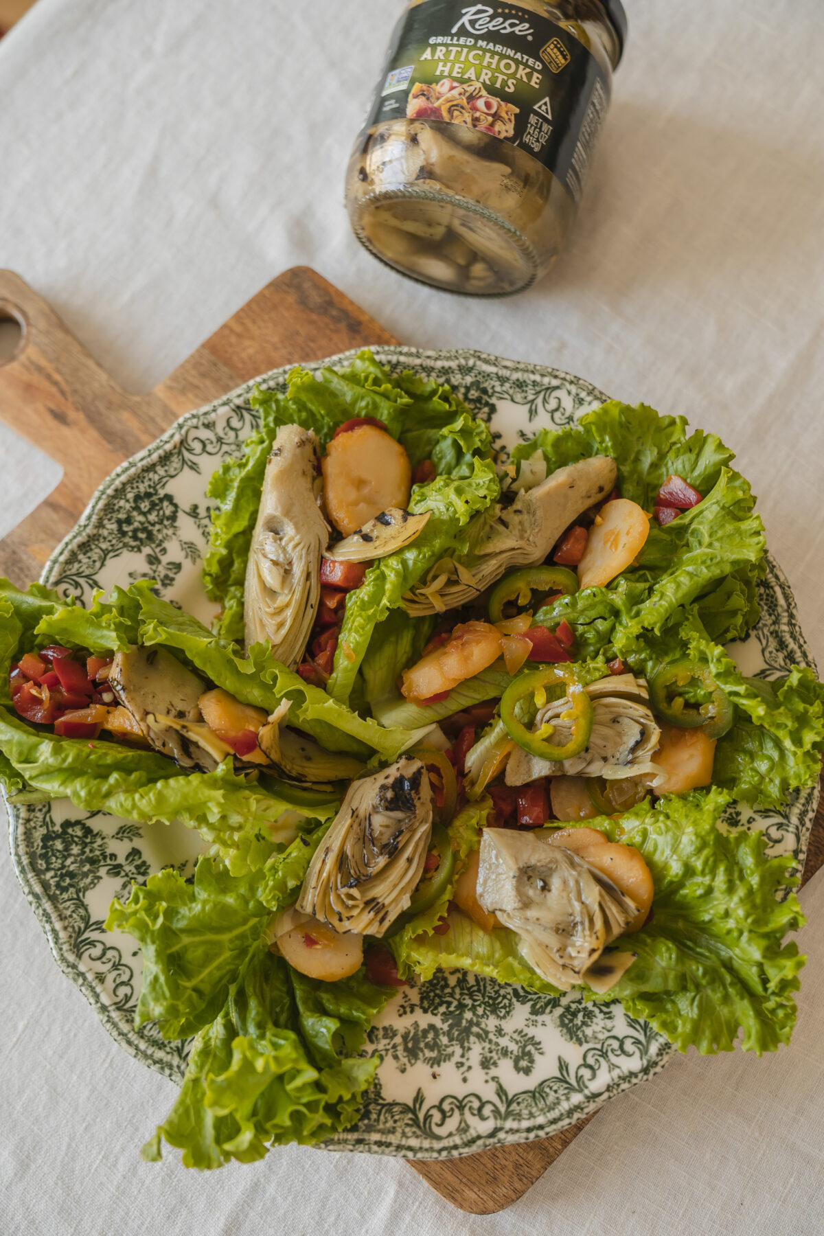 Grilled Artichoke Lettuce Wraps